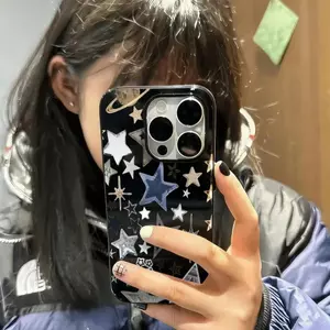 Star Star cho trường hợp iPhone 1516PROMAX 1314PRO Bề mặt sáng XR Đơn giản 12 Soft Case