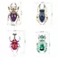 SAIA Beetle Trâm cài, Phong Cách Vintage Punk Phong Cách Côn Trùng Pin, Pha Lê Cao Cấp Sang Trọng Thiết Kế Tinh Tế Kim Cương Giả Trâm Quà Tặng Cho Bạn Bè