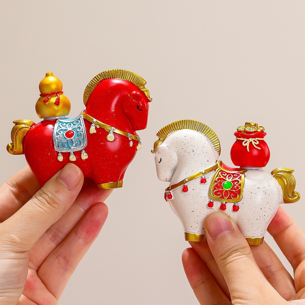 Tượng Ngựa Mini Phong Thủy Mã Đáo Thành Công Hút Tài Lộc - Ngựa Tài Lộc Decor Bàn Làm Việc Quà Tặng Khai Trương May Mắn