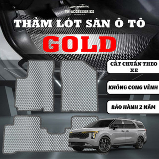 Thảm lót sàn ô tô Kia Carnival TH Accessories Full bộ có Cốp cao su cao cấp chống thấm cắt theo form xe