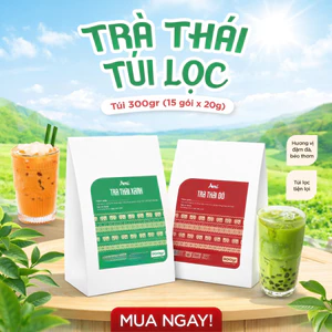 Trà Thái Đỏ Và Trà Thái Xanh AMI Túi 300 G (20g*15 gói) Thơm Ngon Chuẩn Vị