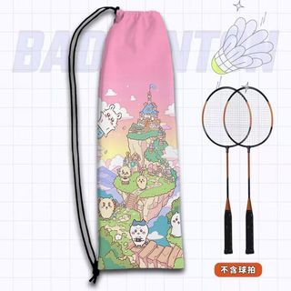 Túi vải flanel hoạt hình dung tích lớn dành cho vợt cầu lông