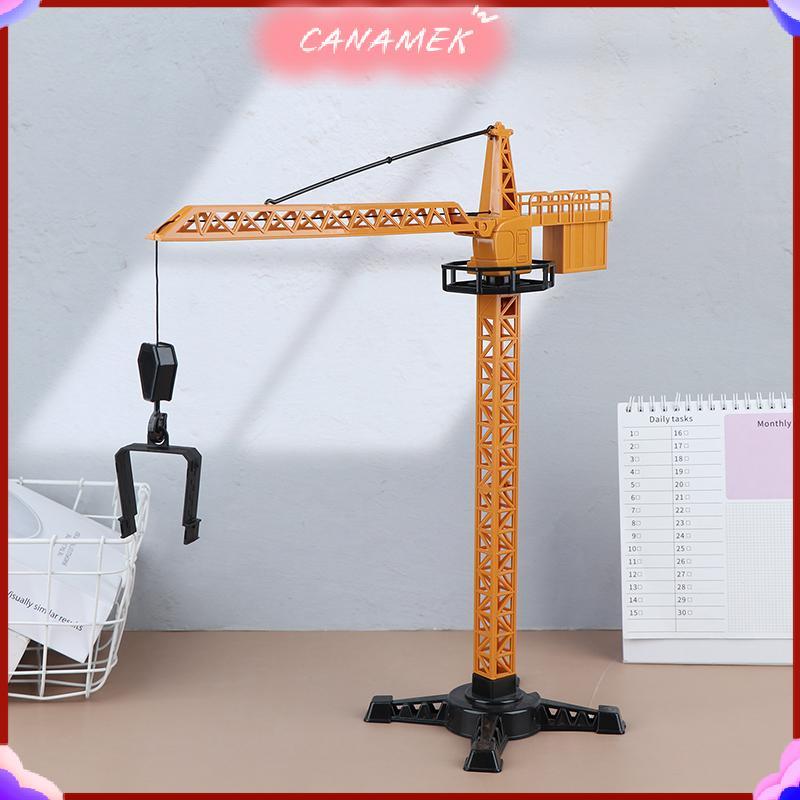 CANAMEK Cho Bé Trai Quà Tặng Kỹ Thuật Nhựa Diecast Tháp Cần Cẩu Cổ Điển Xây Dựng Mô Hình Xe Máy Xúc Máy Kéo Đồ Chơi CSF