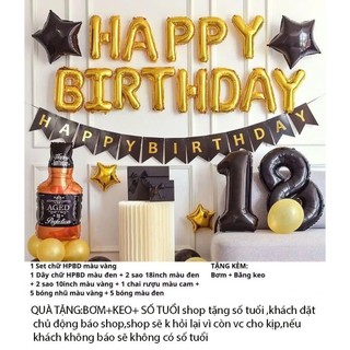(MIỄN SHIP) Các mẫu trang trí bóng happy birthday mừng sinh nhật,trang trí sinh nhật tiệc sinh nhât tiệc thôi nôi DF8