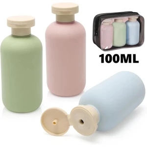 Chai vệ sinh du lịch 100ml Chai có thể nạp lại di động cho xà phòng dầu gội Lotion