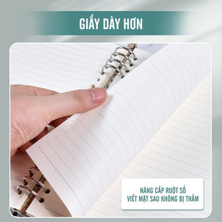 Sổ Tay Ghi Chép - Vở Kẻ Ngang, Sổ Còng B5/A5 Thay Được Giấy, Planner Học Sinh Đa Năng, Lựa Chọn Hoàn Hảo