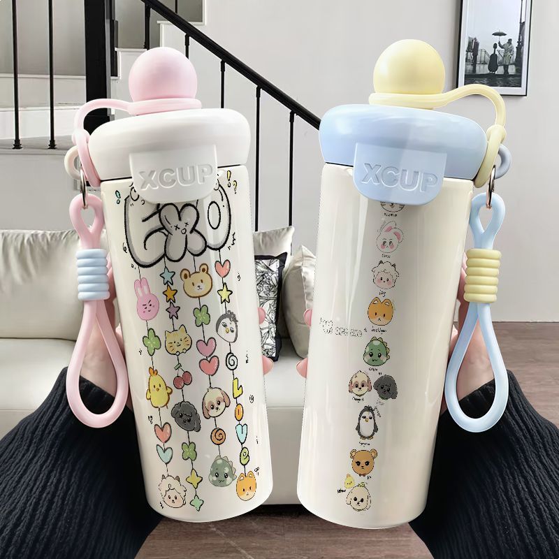 [Giảm giá] Cốc giữ nhiệt hàng hóa Alice EXO Graffiti 316 Ống hút bằng thép không gỉ Dung tích lớn Cốc trà cà phê mặt cao