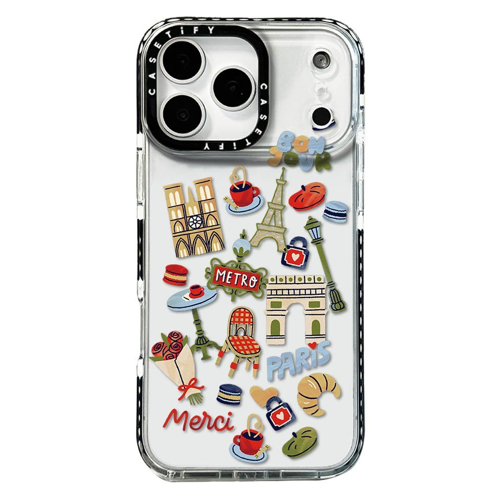 Ốp Điện Thoại Tháp Eiffel Arc De Triomphe Cho IPhone 17 Pro Max 17Air 16 15 14 13 12 11 ốp lưng iphone