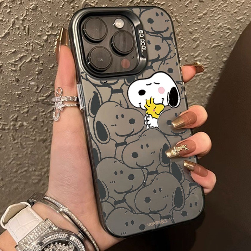 Dành Cho Xiaomi 14 13 13T 15T Pro 11 Lite Poco M6 X6 X5 M3 X3 F7 Pro M5S C40 C71 C65 C31 Phim Hoạt Hình Snoopies Dòng Matte Vỏ Điện Thoại Chống Sốc