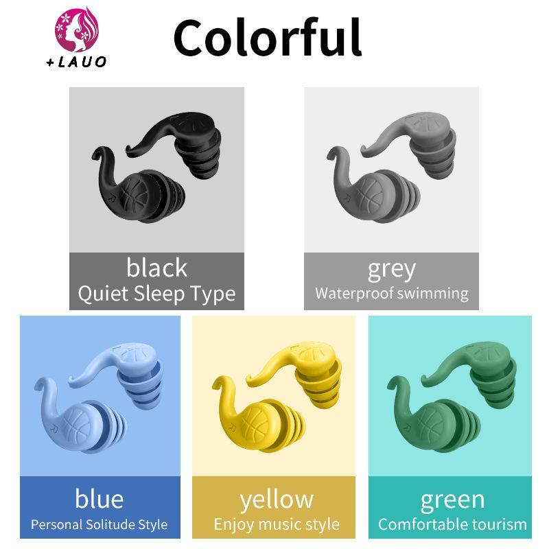 Nút tai cách âm Springevenstar để ngủ Nút tai silicon mềm Bảo vệ tiếng ồn Du lịch Bảo vệ tái sử dụng Nút âm thanh Nút tai Springevenstar