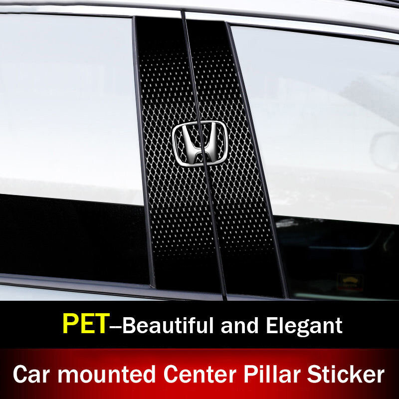 Phù hợp cho Honda City Accord CR-V Jazz Brio Bezal Jade Odyssey Cá Tính Trang Trí Trung Tâm Ô Tô PET Trụ Dán