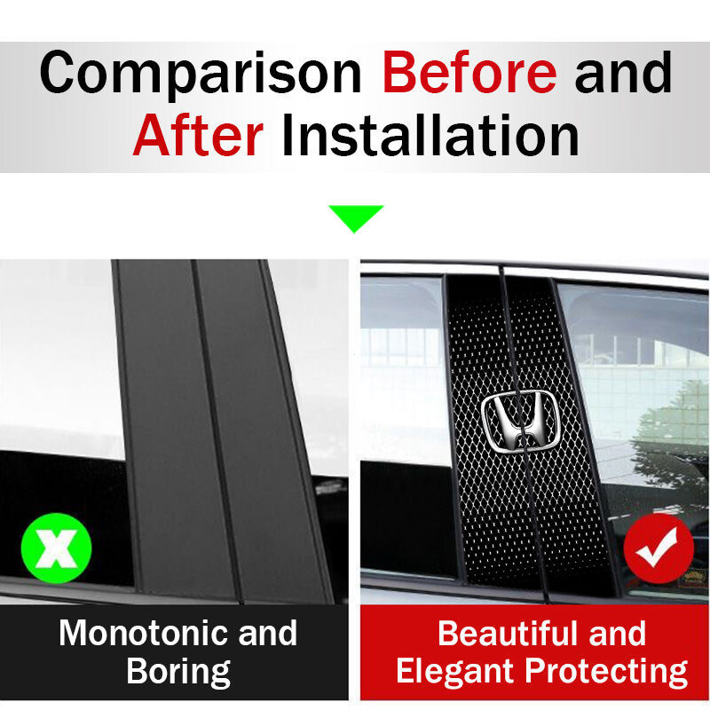 Phù hợp cho Honda City Accord CR-V Jazz Brio Bezal Jade Odyssey Cá Tính Trang Trí Trung Tâm Ô Tô PET Trụ Dán