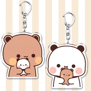 Super Cute Bubu Dudu Keychains Baby Yier Bear Panda Keyring for Accessories Bag Key Chain Jewelry Fans Couple Love Fans