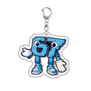 Anime Game STEAL A BRAINROT Blue 67 sahur Acrylic Keychain Cosplay Accessories Pendant Cartoon Funny Prop Xmas Gift