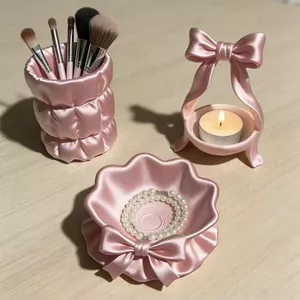 Chất lượng cao tinh tế Giao hàng ngay lập tức khi đặt hàng!!Phong Cách Mới Cánh Hoa Cô Gái Trang Trí Nơ Ánh Sáng Sang Trọng In Hình Dễ Thương Hộp Sắp Xếp