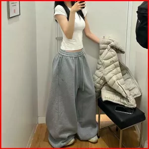 Quần thể thao kiểu Mỹ dáng oversize mỏng nhẹ, bo gấu rộng - GC1