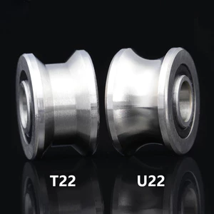 <cosyh>Sliding Rollers Bearing for U22 T22 Track Pulley 22 5mm Diameter Stainless Steel