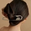 OUSXA An Toàn Pin Vuốt Tóc, Trâm Cài Kích Thước Lớn Kim Loại Tóc Barrettes, Bộ Đồ Cố Định Thời Trang Tối Giản Hình Học Bạc Phụ Kiện Tóc Để Mặc Hàng Ngày