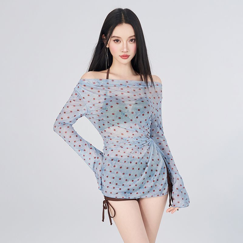 Mới Bikini Ba Mảnh Cho Ngày Hè, Thiết Kế Kín Dáng Với Tay Dài Phù Hợp Đi Biển