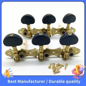 Trái Phải Cổ Điển Dây Đàn Guitar Chỉnh Chốt Đầu Máy Chỉnh Phím 3L3R Phụ Kiện Đàn Guitar Chuyên Nghiệp, Đen