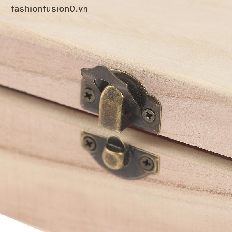 [FHF] Hộp đựng đa năng bằng gỗ có nắp Hộp đựng đồ trang sức Trang trí nội thất MỚI