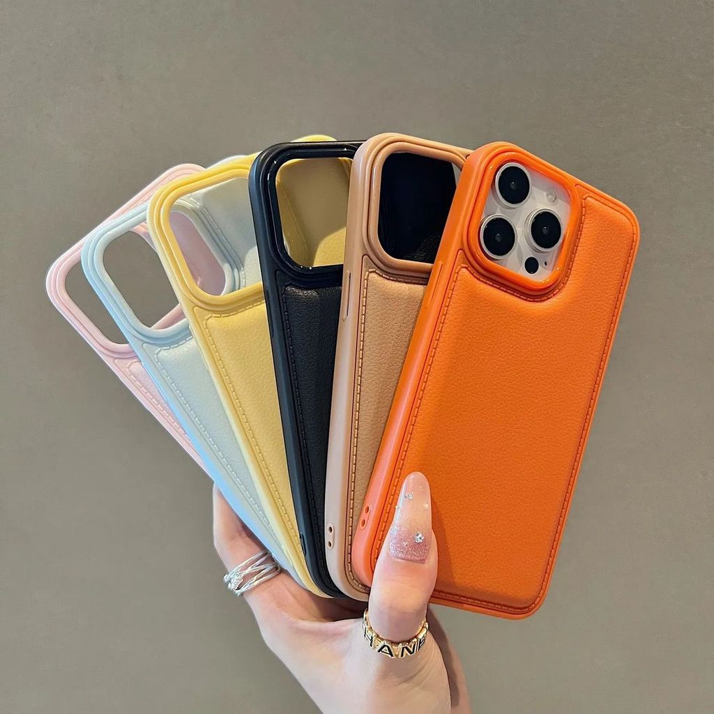 Da vân cho iPhone 17promax trường hợp iPhone 161514 bẩn kháng 12 nhỏ 11 bánh mì