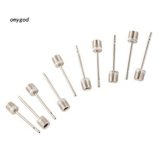 OMG 10 Cái Bơm Hơi Chân Kim Loại Di Động Tiêu Chuẩn Kim Bơm Không Khí Cho Bóng Đá