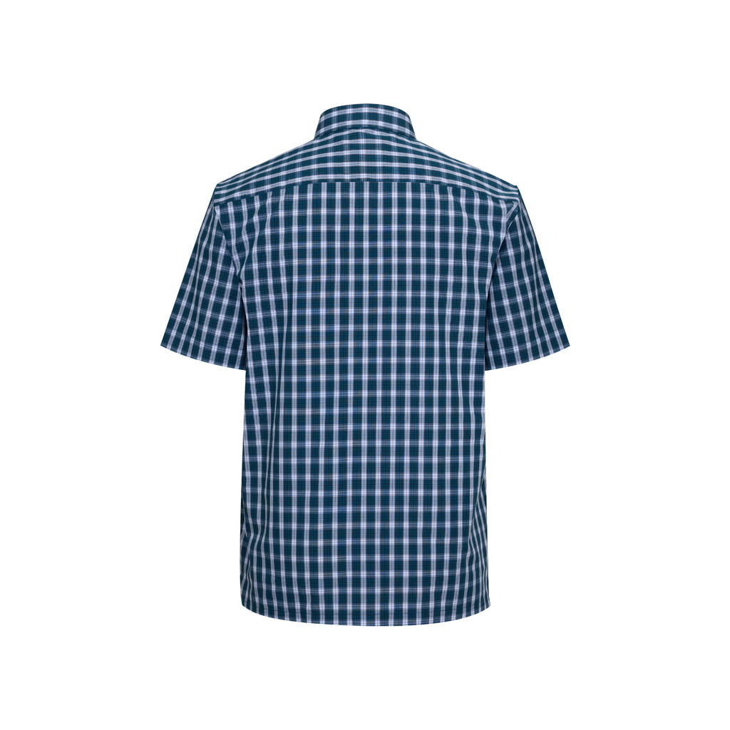 Áo sơ mi ngắn tay vạt ngang VIETTIEN SMART CASUAL vải Polyester form REGULAR VT00000723