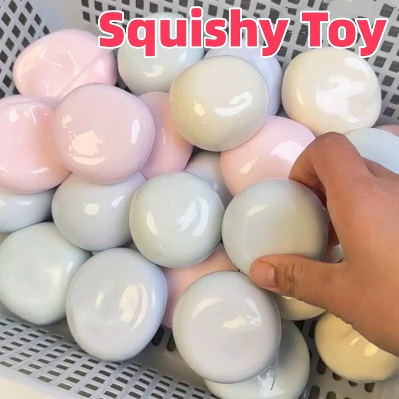 Mochi Squishy Ball – Đồ chơi căng thẳng DIY bơm hơi với máy bơm không khí, Bóng giải nén có thể kéo tăng chậm, Quà tặng vui nhộn cho trẻ em và người lớn
