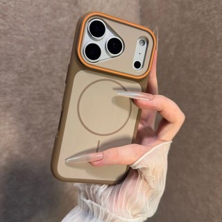 Ốp điện thoại hút từ tính nhạy cảm với da ma nâng cao cho iPhone17 Pro Max 16 15 14 13 12 11 Pro Max bảo vệ camera chống sốc chống rơi mặt sau cứng