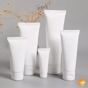 10 Chiếc 15 / 20 / 30 / 50 / 100ml Trắng Flip Top Rỗng Kem Dưỡng Da Có Thể Đổ Lại Ống Bóp Chống Rò Rỉ Du Lịch Cho Kem Dưỡng Da Tay DIY Mới