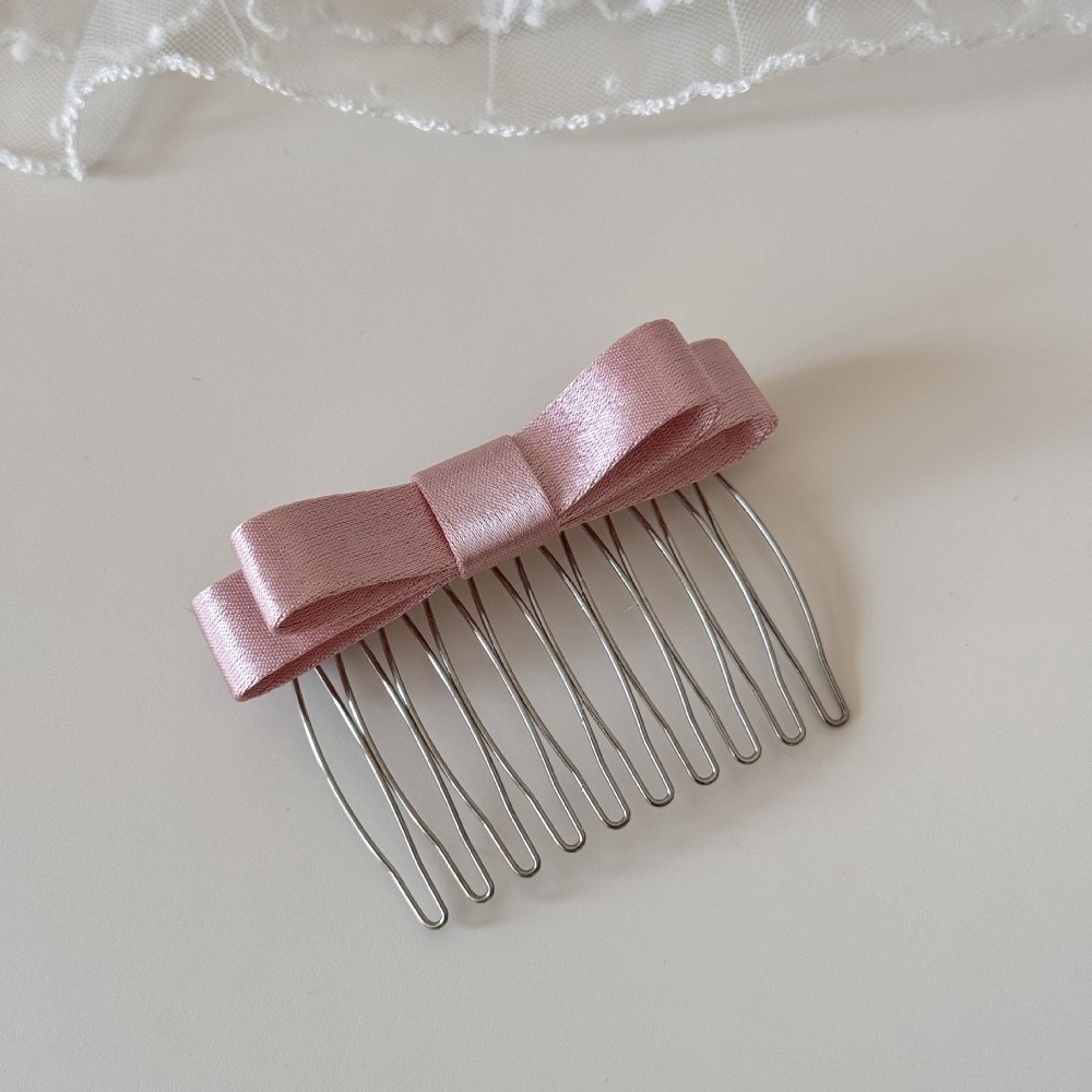 Lược chải tóc Nơ HOBBYIN, Kẹp tóc lệch Updo Bangs, Phụ kiện tóc gãy chống trượt tối giản nhẹ nhàng dành cho nữ / bé gái