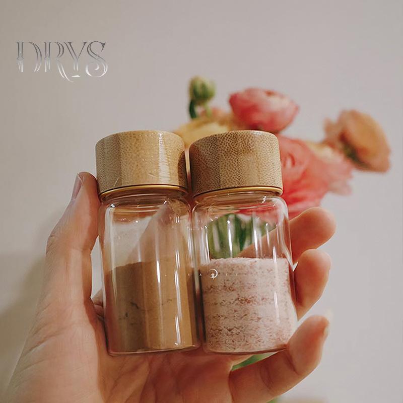 (TFT) 20 / 25 / 30ml Chai Thủy Tinh Mini Cho Cà Phê Nước Sữa Cô Đặc Chai Chống Rò Rỉ Có Nắp Mason Jar Di Động Rỗng Jar MỚI