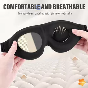 Mặt nạ mắt ngủ 3D Bịt mắt cho Unisex Mềm mại Giảm mệt mỏi Bao che mắt Ngủ tự nhiên Miếng dán mắt mù Công cụ chăm sóc da mới