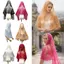 IAPPORTUNIA Khăn trùm đầu cô dâu, Khăn choàng nữ cổ điển hoa, Viền ren thoáng khí Mandira Veil