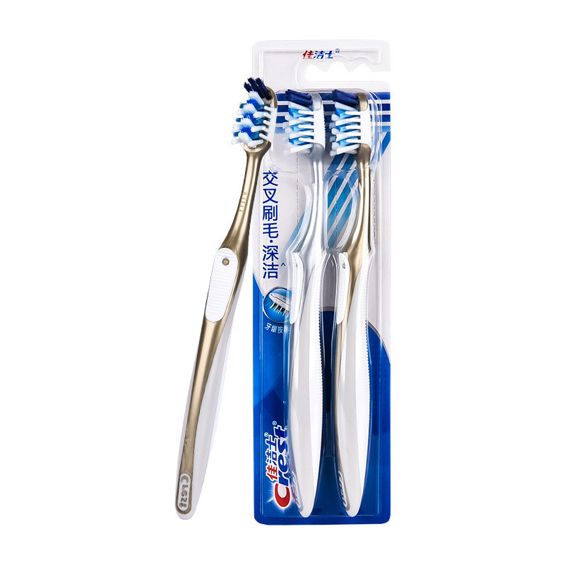 Jiajies Bàn chải đánh răng Quanyou 7-Effect Medium Lông Bàn chải đánh răng Bàn chải đánh răng dành cho người lớn Gói đôi Bảo vệ nướu Hướng dẫn sử dụng RABS