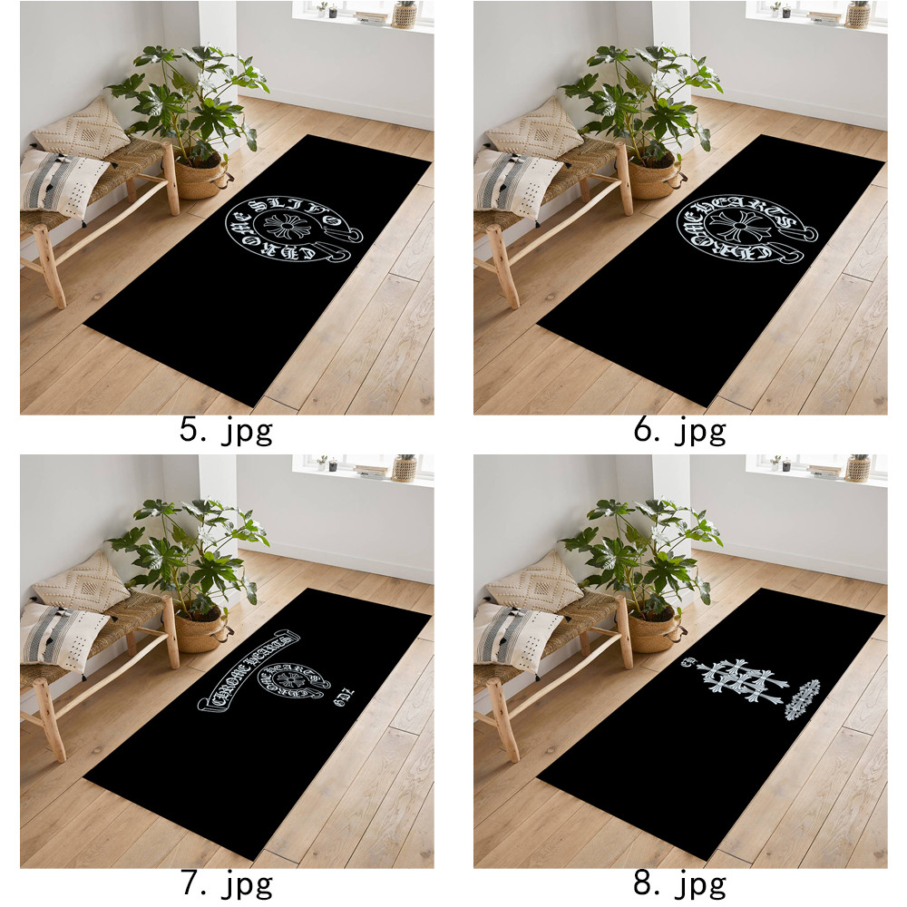 Logo Chrome Hearts Thảm chống trượt giả Cashmere Thích hợp cho phòng khách Phòng ngủ