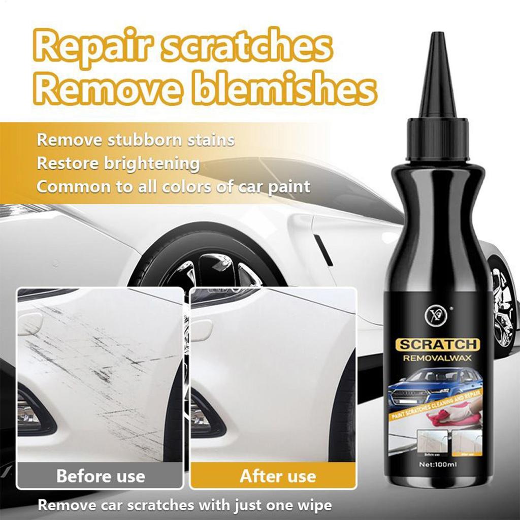 Tẩy vết xước ô tô 100ml Sửa chữa sơn Sáp tẩy vết xước bên ngoài cho ô tô SUV Sedans Budget-Concious pomervn