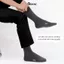 Tất nam cổ cao đi giày tây GOMTAT, vớ công sở màu trơn basic chất cotton - LUX-1803
