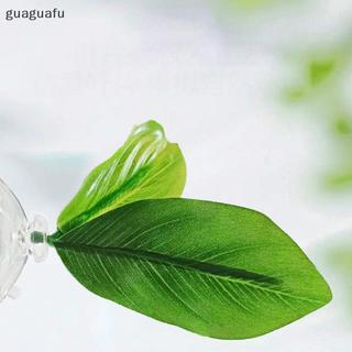[guaguafu] 1 Võng Lá Xanh Cho Cá Betta Trang Trí An Toàn Cho Bể Cá Giảm Căng Thẳng Có Cốc Hút Cho Bể Cá Cây Giả Trang Trí VN