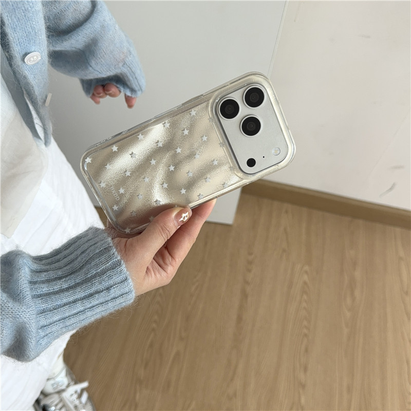 IPhone 17 Pro max 16 Pro max Cupcake có lá thiếc họa tiết ngôi sao TPU materia IMD xử lý Vỏ điện thoại