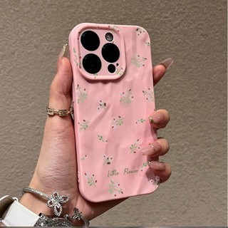 Dành Cho IPhone 17 16 15 14 13 12 11 Pro Max X XR XS Max 7 8 Plus Đơn giản hoa vỡ hoa xếp li vỏ mềm