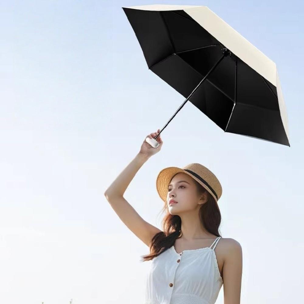 Ô Dù MiniFUHUIOT UPF50 - Chống Nắng & Mưa, Túi Lưu Trữ, Dành Cho Nữ