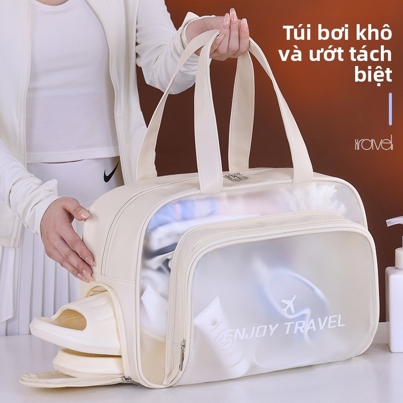 Túi chống thấm bơi khô ướt, túi đi biển, túi thể thao đựng đồ vệ sinh, mỹ phẩm