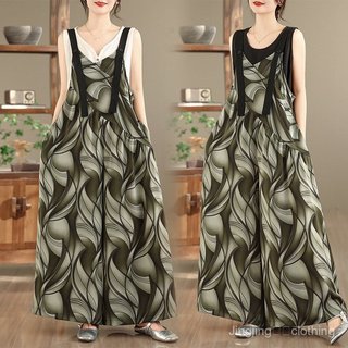 Bộ Áo Liền Quần Nữ Cổ Chữ V Dáng Rộng Phong Cách Retro Slimer Look - Khuyến Mãi Khách Hàng Mới
