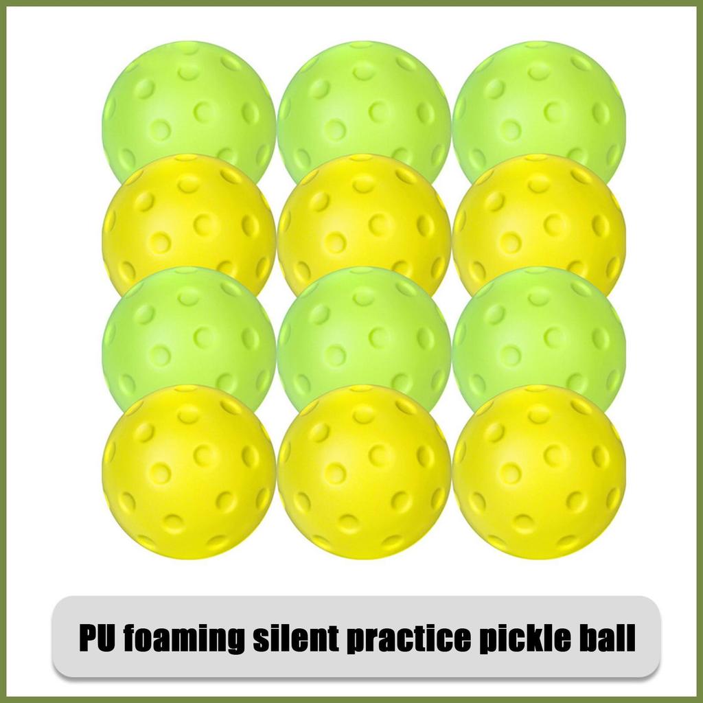 Bóng Pickleball im lặng chất liệu PU, phù hợp tập luyện trong nhà cho người mới bắt đầu