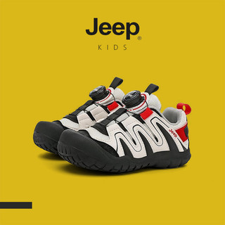 JEEP Giày Trẻ Em Lưới Trẻ Em Giày Thể Thao Xoay Nút Chống Trơn Trượt Chống Sốc Bé Trai Bé Gái Xuân Thu Học Sinh Chạy