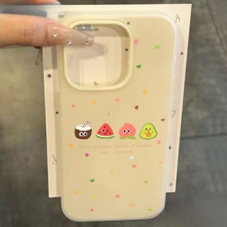 Dành Cho IPhone 17 16 15 14 13 12 11 Pro Max X XR XS Max 78 Plus Phim hoạt hình dưa hấu dừa trường hợp điện thoại
