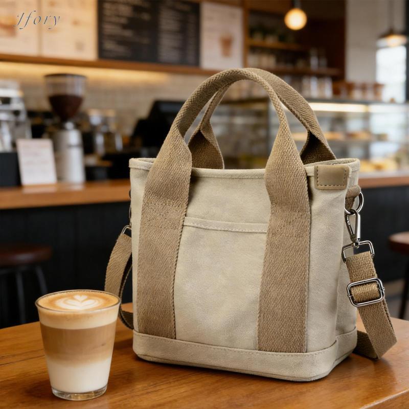 Jfory Túi Đeo Vai Nữ Canvas Tote Có Ngăn Ví Thường Ngày Dung Tích Lớn Dây Kéo Đóng Túi Xách Thích Hợp Cho Văn Phòng Đại Học Du Lịch Sử Dụng Hàng Ngày