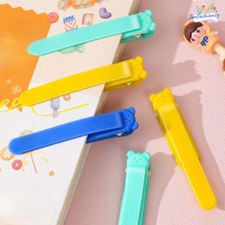 ITRUMPET 1 / 3 Bút đánh dấu sách, Đồ dùng văn phòng phẩm Kẹp đánh dấu bằng silicon, Gấu dễ thương sáng tạo Tự động theo dõi lật trang cho học sinh